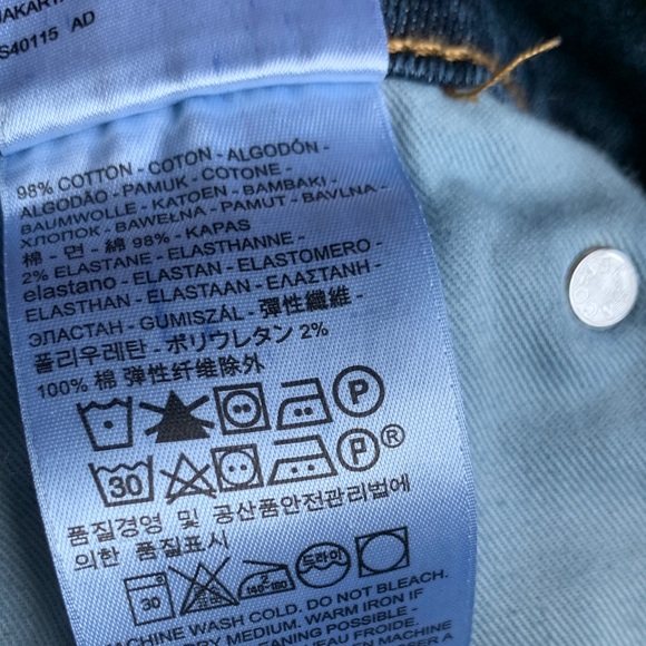 Levi's 511 Dark Blue Denim Jeans - Picture 4 of 5